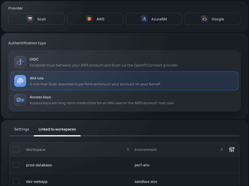 Image for Provider configurations