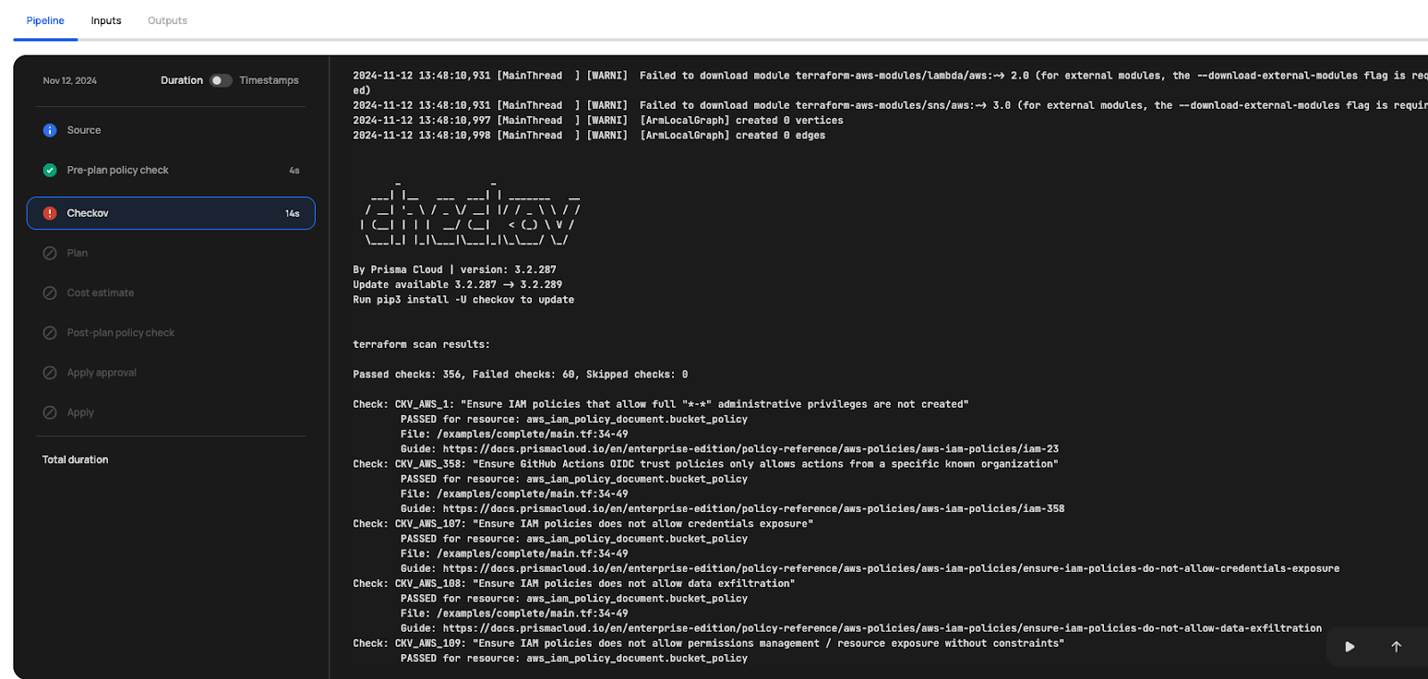Checkov scan enforced on Scalr environment before Terraform plan executes